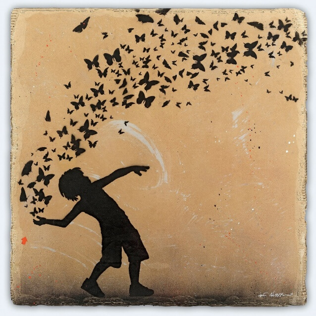jef aerosol le lacher de papillons 120x120 carton