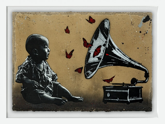 JEF AEROSOL gramophone carton 80x112cm