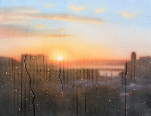 20h18, Marseille, 60x81cm, Acrylique sur toile et plexiglas, 2019