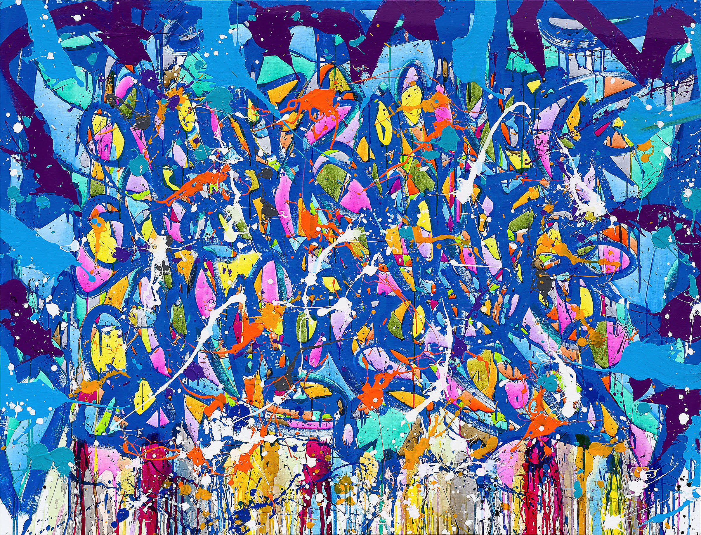 JonOne Freedom Of Speech Freedom Of Graffiti 2013 Acrylique Sur Toile