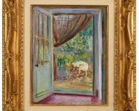 Charles CAMOIN (1879-1965) Le jardin, Saint Tropez, huile sur isorel, signée en bas à droite frame, 32 x 24 cm 14000€